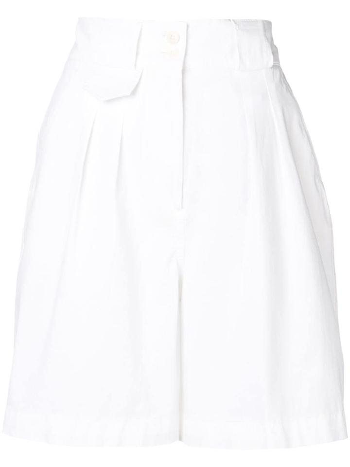 Etro High Waist Shorts - White