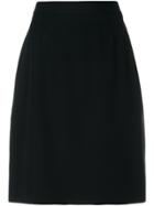 Yves Saint Laurent Vintage High Rise Straight Skirt - Black