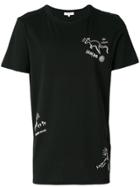 Les Benjamins Doodle Print T-shirt - Black