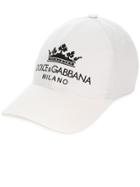 Dolce & Gabbana Logo Print Cap - White