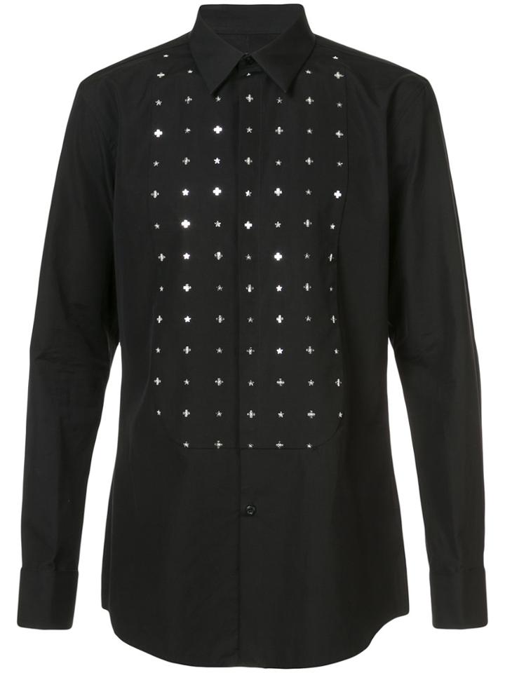 Givenchy Studded Placket Shirt - Black