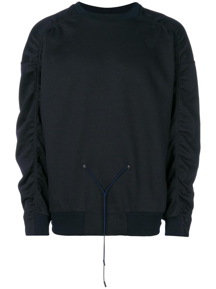 Jil Sander Gathered Drawstring Sweatshirt - Black