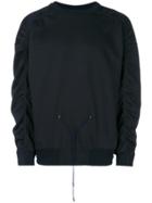 Jil Sander Gathered Drawstring Sweatshirt - Black