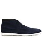 Tod S Desert Boots, Men's, Size: 10, Blue, Suede/leather/rubber/neoprene