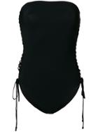 Zimmermann Side Lace-up Swim Suit - Black