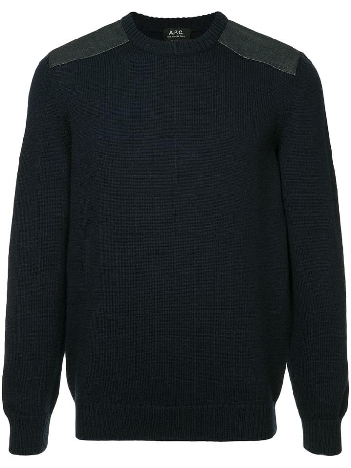 A.p.c. Loose Fitted Sweater - Blue