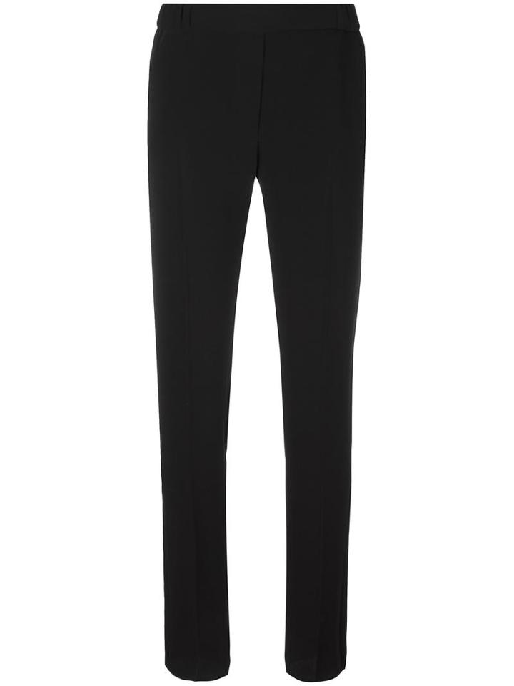 Mm6 Maison Margiela Straight Trousers, Women's, Size: 46, Black, Polyester/viscose