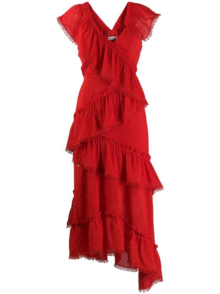 Three Floor Rouge Tiered Midi Dress