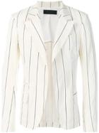 Haider Ackermann Striped Blazer - White