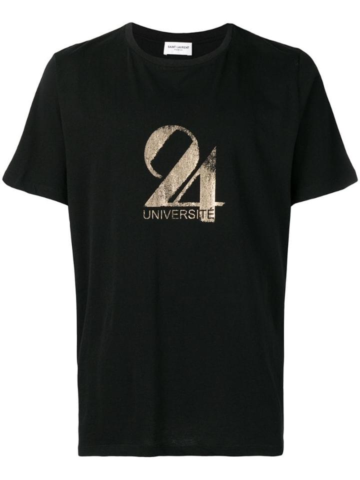 Saint Laurent 24 Université T-shirt - Black