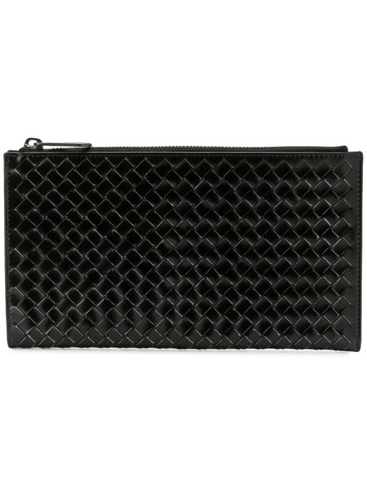 Bottega Veneta Woven Sunglasses Case - Black