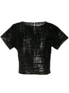 Ingie Paris Sequin-embellished Top - Black
