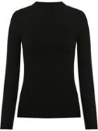 Gloria Coelho Knit Blouse, Women's, Size: Medium, Black, Viscose