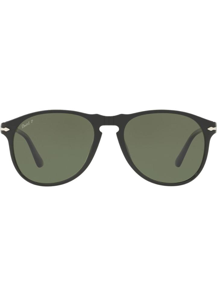 Persol Folding Aviator Sunglasses - Black
