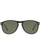 Persol Folding Aviator Sunglasses - Black