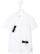 Paul Smith Junior Ant Print T-shirt, Boy's, Size: 6 Yrs, White