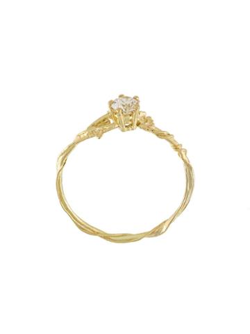 Alex Monroe 'rosa Alba Diamond' Ring, Women's, Yellow/orange
