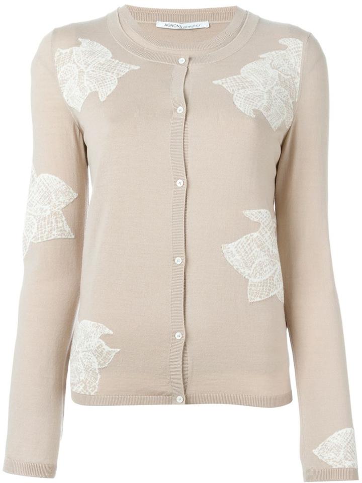 Agnona Cardigan And Knit Top Two-piece Set