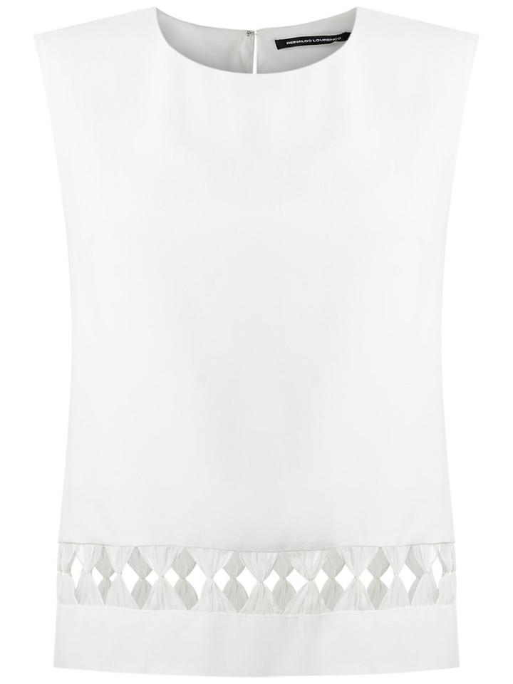 Reinaldo Lourenço - Panel Top - Women - Acetate - 46, White, Acetate