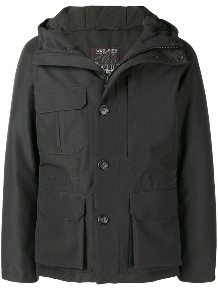 Woolrich Long Sleeved Padded Jacket - Grey