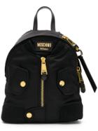 Moschino Bomber Jacket Backpack - Black
