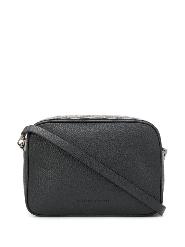 Fabiana Filippi Embellished Detail Shoulder Bag - Black