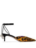 Attico Leopard Print Pumps - Brown