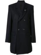 Toga Fitted Double-breasted Blazer - Black
