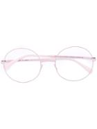 Mykita - Round-frame Glasses - Unisex - Metal (other) - One Size, Pink/purple, Metal (other)