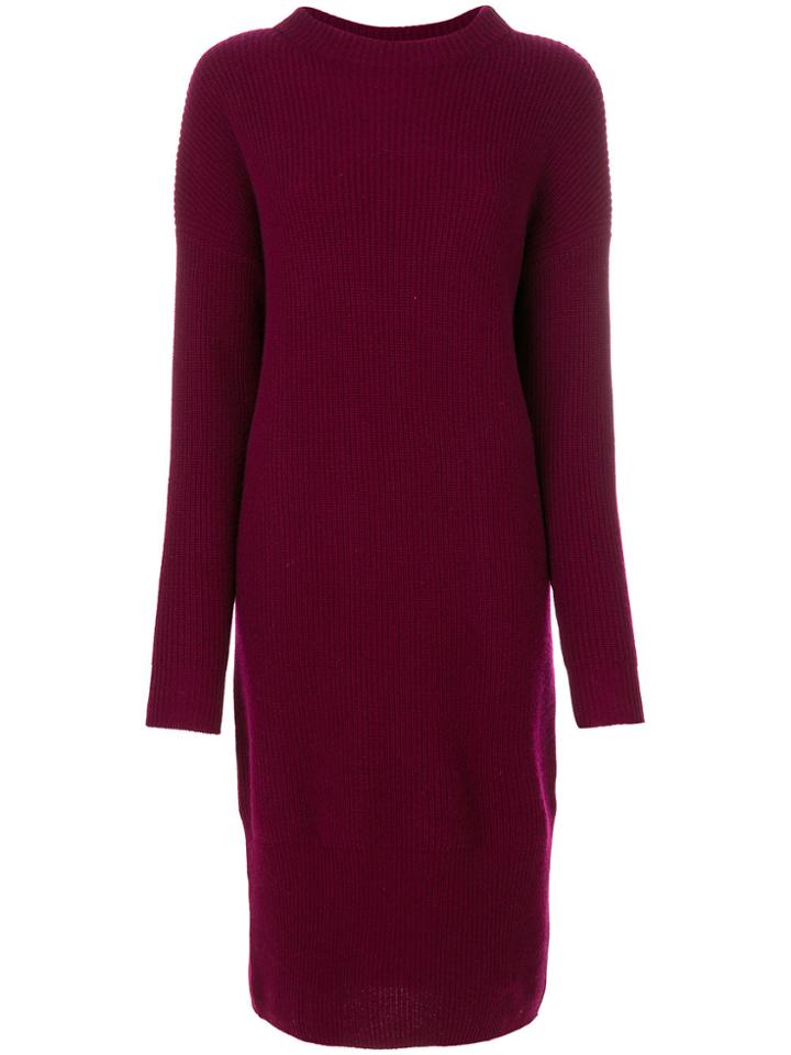 N.peal Ribbed Maxi Dress - Pink & Purple