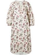 Morye Vilshenko Floral Print Midi Dress - Neutrals
