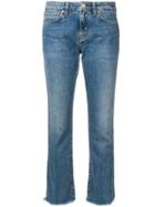 Two Denim Low Rise Cropped Jeans - Blue