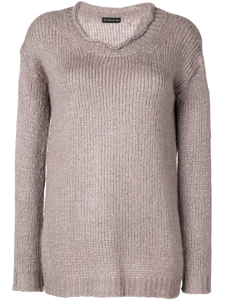 Etro Chunky Knit Jumper - Nude & Neutrals