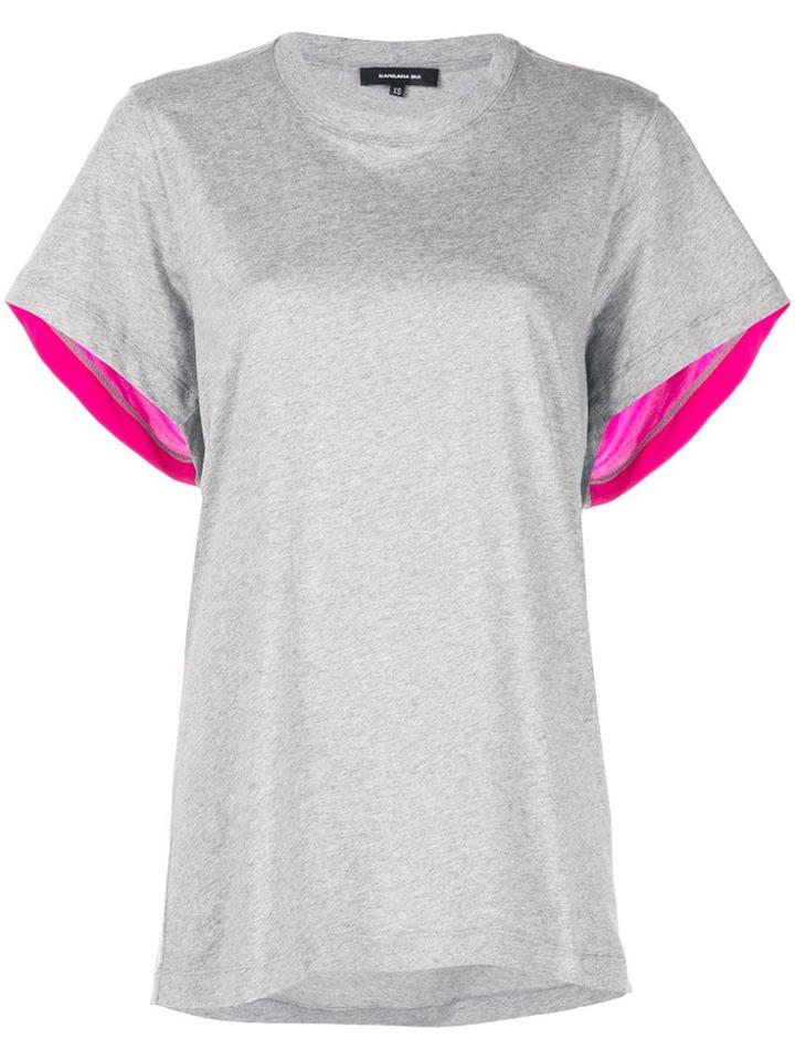 Barbara Bui Panelled T-shirt - Grey