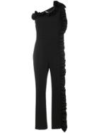 Msgm Ruffle Jumpsuit - Black