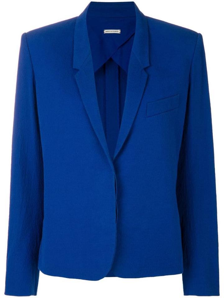 Hermès Pre-owned Concealed Fastening Blazer - Blue