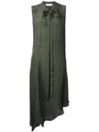 Marni - Pussy Bow Trapeze Dress - Women - Viscose - 40, Green, Viscose