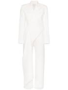 Matériel Draped Jumpsuit - White