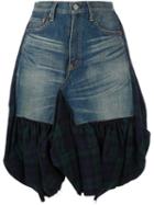 Junya Watanabe Comme Des Garçons Denim Appliqué Skirt