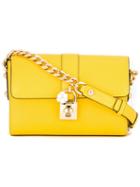 Dolce & Gabbana Dolce Shoulder Bag, Women's, Yellow/orange, Leather