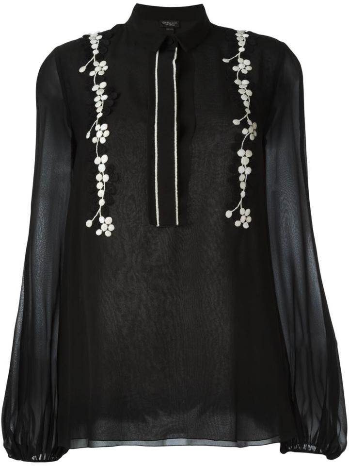 Giambattista Valli Floral Embroidered Blouse