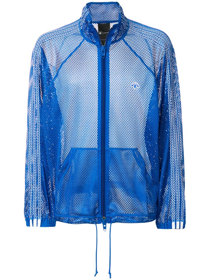 Adidas Originals By Alexander Wang Mesh Zipped Track Top - Blue