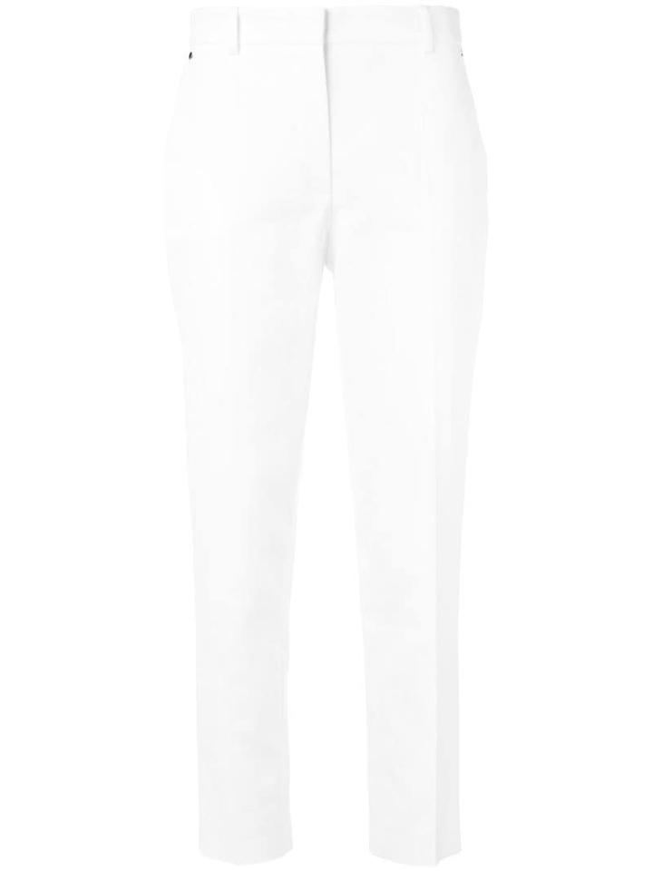 Emilio Pucci Slim-fit Cropped Tailored Trousers - White
