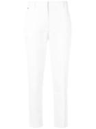 Emilio Pucci Slim-fit Cropped Tailored Trousers - White