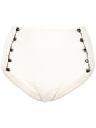 Morgan Lane Estelle High-waisted Bikini Bottoms - White