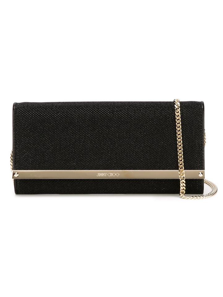 Jimmy Choo - Milla Clutch - Women - Leather - One Size, Black, Leather