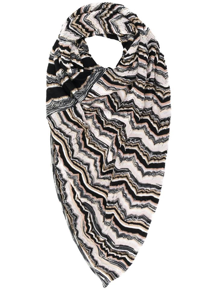 Missoni Striped Intarsia Collar - Black