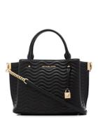 Michael Michael Kors Quilted Logo Tote - Black