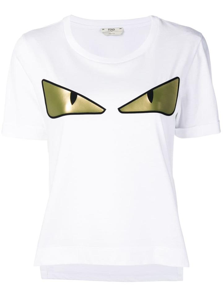 Fendi Bag Bugs Eyes T-shirt - White