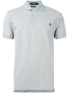 Polo Ralph Lauren Embroidered Logo Polo Shirt, Men's, Size: Large, Grey, Cotton/spandex/elastane